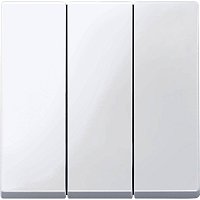 Лицевая панель Schneider Electric Merten System M для 3-кл. выключателя активно-белый